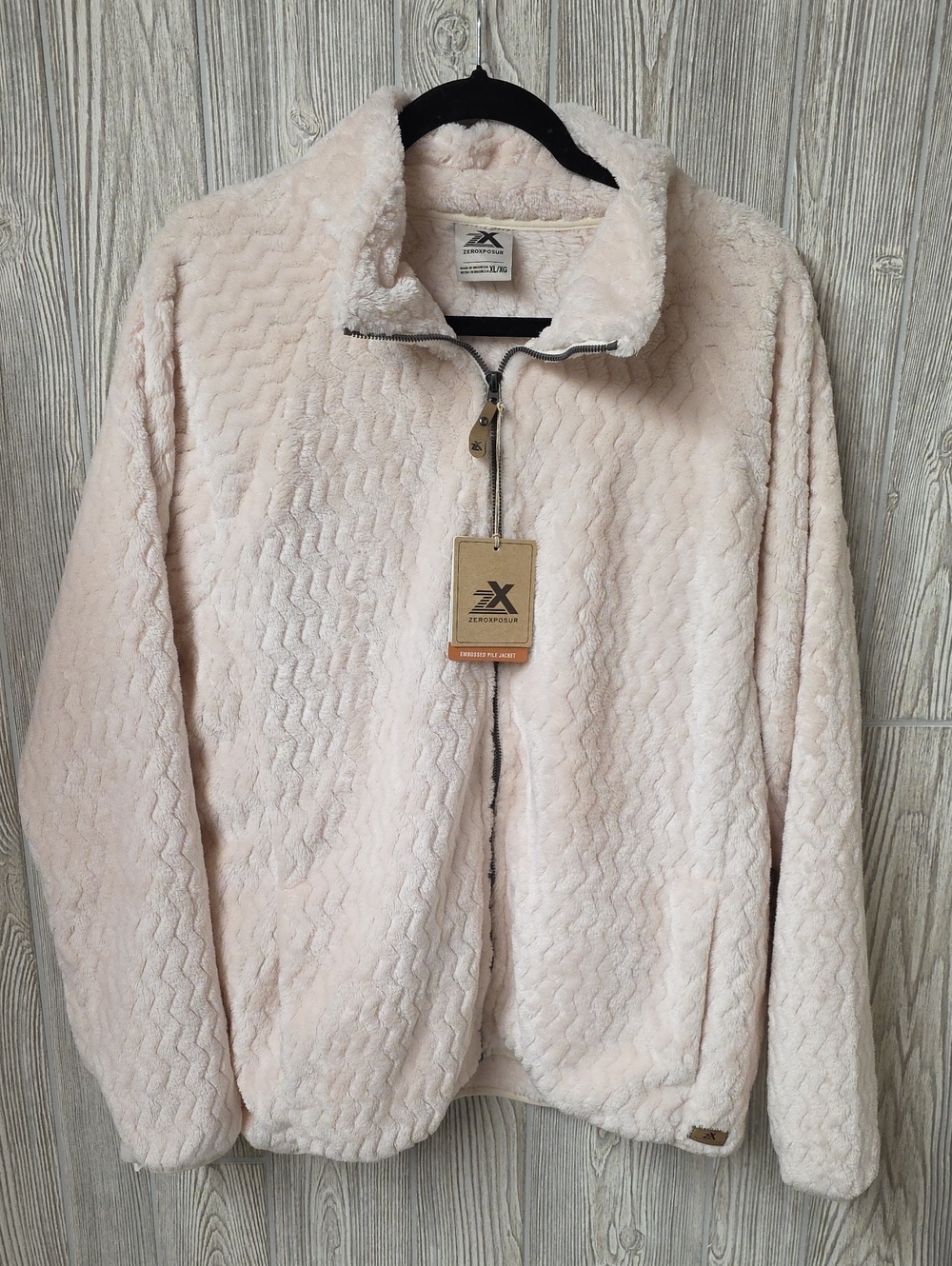 ZeroXposur Full Zip Plush Fleece Jacket Womens Size XL NWT